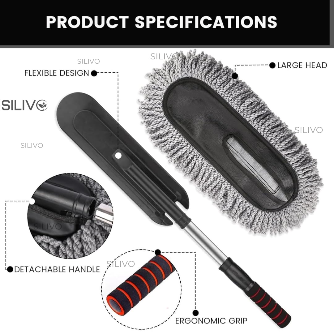 Microfiber Flexible Duster/Brush with Expandable Handle