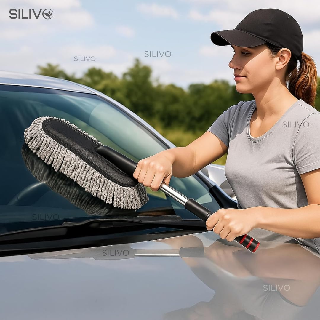 Microfiber Flexible Duster/Brush with Expandable Handle