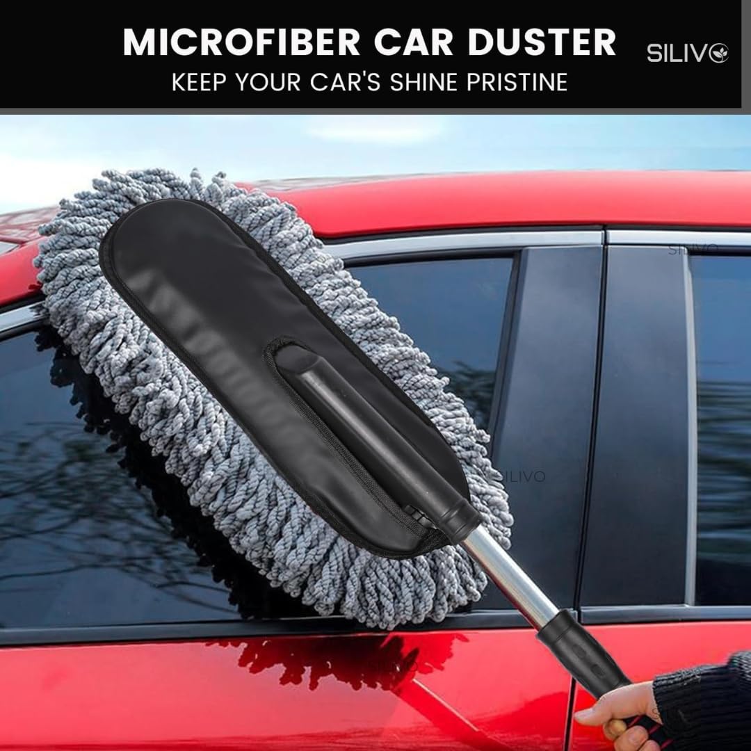 Microfiber Flexible Duster/Brush with Expandable Handle